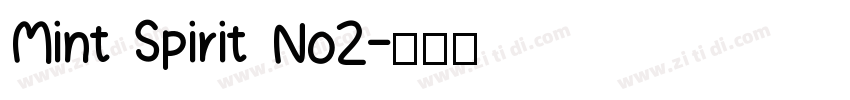 Mint Spirit No2字体转换